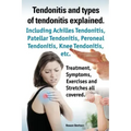 Tendonitis and the Different Types of Tendonitis Explained. Tendonitis Symptoms, Diagnosis, Treatment Options, Stretches and Exercises All Included.