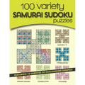 100 Variety Samurai Sudoku Puzzles: 10 varieties of challenging sudoku