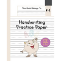 Handwriting Practice Paper K-2: The Little Monster Kindergarten writing paper with dotted lined sheets for ABC and numbers learning for girls 128 page