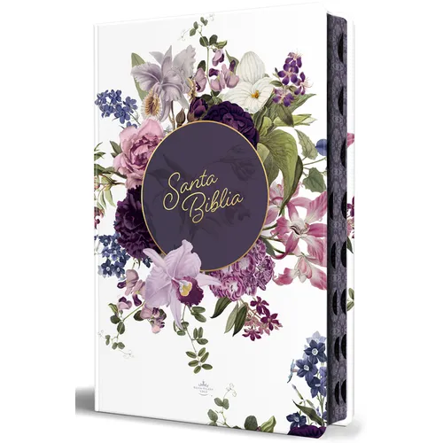 Biblia Rvr 1960 Letra Gigante, Tamaño Manual, Tapa Dura, Corona de Flores Con Índice / Rvr 1960 Handy Size Giant Print Hc Floral Crown with Index