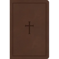 CSB Large Print Compact Reference Bible, Brown Leathertouch