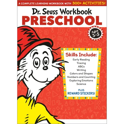Dr. Seuss Workbook: Preschool: 300+ Fun Activities with Stickers and More! (Alphabet, Abcs, Tracing, Early Reading, Colors and Shapes, Numbers, Counti