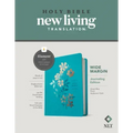 NLT Wide Margin Bible, Filament Enabled (Hardcover Cloth, Ocean Blue Floral, Red Letter)