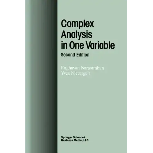 Complex Analysis in One Variable