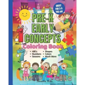 JahamaKidz PreK Early Concepts Coloring Book: 100 pages Great For Kindergarten Homeschool and Prek Homeschooling Early Learning VPK Coloring Book Pres