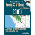 Corfu Complete Topographic Map Atlas 1: 30000 Greece Ionian Sea Hiking & Walking in Greek Islands with Othonoi, Ereikoussa, Mathraki, Paxos, Antipaxos