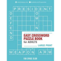 Easy Crossword Puzzle Books for Adults Large Print: Crossword Easy Puzzle Books