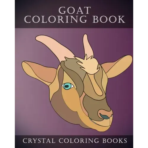 Goat Coloring Book: 30 Simple Goat Face Line Drawing Coloring Pages