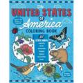 The United States of America Coloring Book: Fifty State Maps with Capitals and Symbols like Motto, Bird, Mammal, Flower, Insect, Butterfly or Fruit