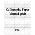 Calligraphy Paper (slanted grid): 50 Pages 8.5" X 11"