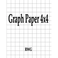 Graph Paper 4x4: 100 Pages 8.5" X 11"
