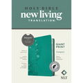 NLT Compact Giant Print Bible, Filament Enabled (Leatherlike, Peony Rich Teal, Indexed, Red Letter)
