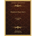 Henslowe's Diary, Part 2: Commentary (1908)