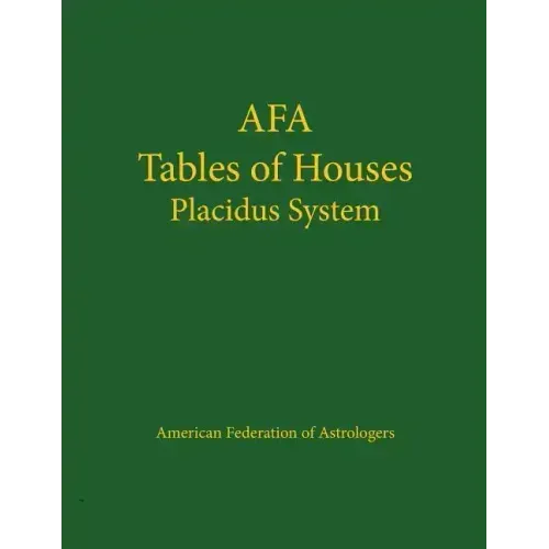 Tables of Houses Placidus System