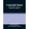 A Lenâpé-English Dictionary. From An Anonymous Ms. In The Archives Of The Moravian Church At Bethlehem, Pa.