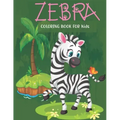 Zebra coloring book for kids: Kids coloring book with flower collection, stress remissive, and relaxation.