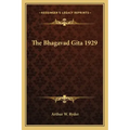 The Bhagavad Gita 1929