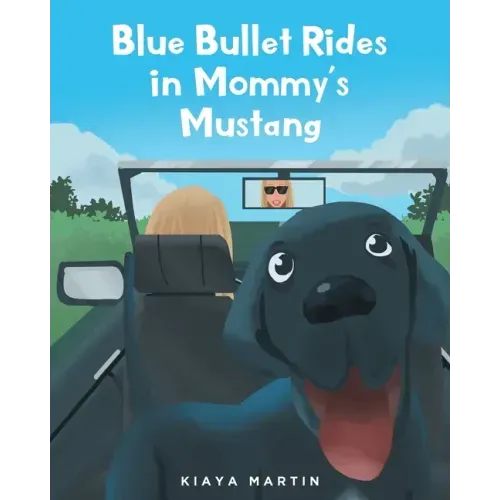 Blue Bullet Rides in Mommy's Mustang