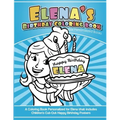 Elena's Birthday Coloring Book Kids Personalized Books: A Coloring Book Personalized for Elena that includes Children's Cut Out Happy Birthday Posters