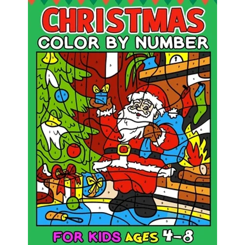 Christmas Color by Number for kids ages 4-8