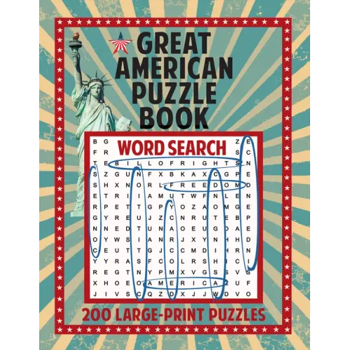 Great American Puzzle Book: 200 Large Print Puzzles