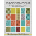 Scrapbook Papers 20 Double-Sided Prints 8 1/2 x 11 Non-Perforated Sheets Mid-Century Mod Edition: Crafting, Scrapbooking, Collage Arts Paper Book Pack
