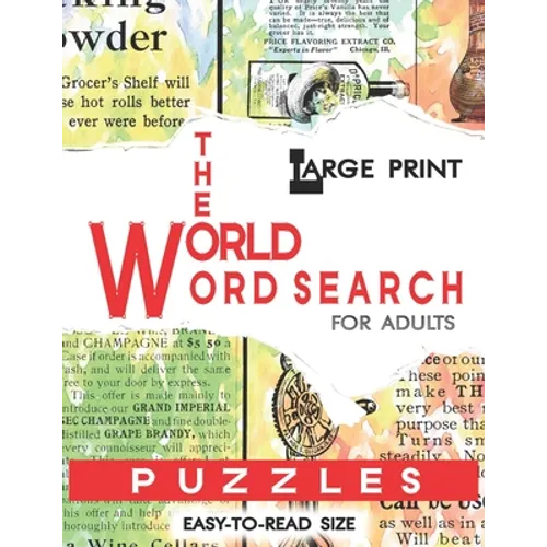 In The World Word Search Puzzles Book: Large Print Word Search Book for Adults