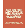 Taiwan-China: Recent Economic, Political, and Military Developments Across the Strait, and Implications for the United States