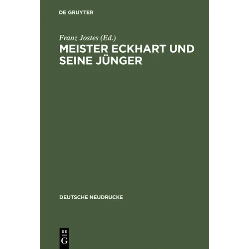 Meister Eckhart und seine Jünger
