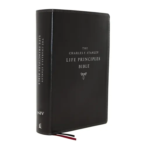 Niv, Charles F. Stanley Life Principles Bible, 2nd Edition, Leathersoft, Black, Comfort Print: Holy Bible, New International Version