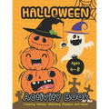 Halloween Activity BooK for kids Ages 4-8: A Fun Book Filled With Cute Zombies, Monster Coloring, Mazes, Matching Shadow picture and more!