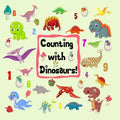 Counting with Dinosaurs!: A Fun Interactive Book for Kids, A Picture Puzzle, Numbers, Shapes, Counting, Number Puzzles, Numbers 1-10 for kids ages 2-4