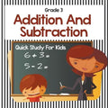 Grade 3 Addition And Subtraction: Quick Study For Kids (Math Books)