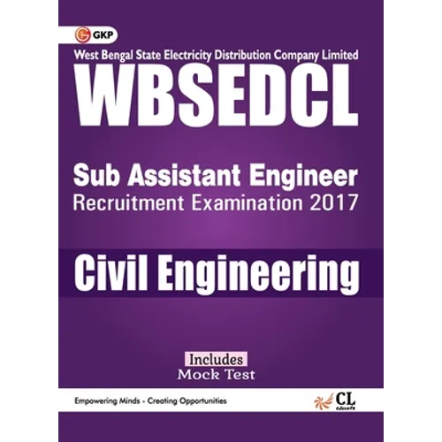 WBSEDCLWest Bengal State Electricity Distribution Company Limited Civil Engineering (Sub Assistant Engineer)