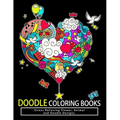 Doodle Coloring Books: Adult Coloring Books: Relax on an Intergalactic Journey through the Universe and Cute Monster