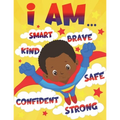 I Am: Empowering African American Coloring Book for Boys with Positive Affirmations for Little Black & Brown Boys with Natural Curly Hair