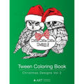 Tween Coloring Book: Christmas Designs Vol 2: Colouring Book for Teenagers, Young Adults, Boys, Girls, Ages 9-12, 13-16, Cute Arts & Craft Gift, Detai