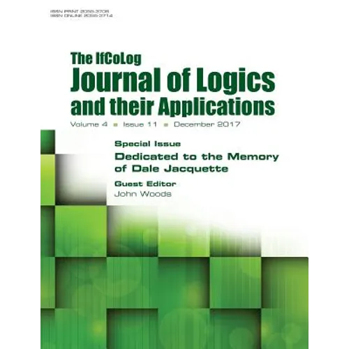 Ifcolog Journal of Logics and their Applications Volume 4, number 11. Dedicated to the Memory of Dale Jacquette