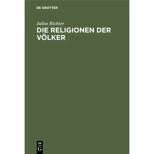 Die Religionen Der Völker