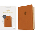 NLT Personal Size Giant Print Bible, Dayspring Signature Collection, Filament Enabled (Leatherlike, Classic Tan, Red Letter)