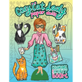Cozy Cat Lady Paper Dolls Coloring and Activity Book: A Cut Out and Dress Up Book for Cat Lovers
