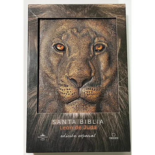 Biblia Rvr 1960 Letra Grande León de Judá Edición Especial Bronce / Spanish Bible Rvr 1960 Large Print Imitation Leather Lion of Judah Special Edition