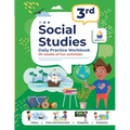 3rd Grade Social Studies: Daily Practice Workbook 20 Weeks of Fun Activities History Civic and Government Geography Economics + Video Explanations Eac