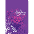 Rvr 1960 Biblia MIS Quince, Amatista Con Mariposas S匇il Piel