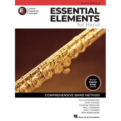 Essential Elements for Strings - Flute Book 2 with Eei Online Resources Flute Method Songbook and Sheet Music for School Band Students and Teachers Co