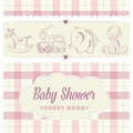 Baby Shower Guest Book for Boy: A Retro Storybook Themed Square Hardcover Keepsake - Wishes for Baby, Advice for Parents, Sign-In & Photo Pages