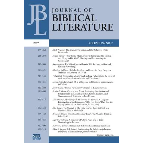 Journal of Biblical Literature 136.2 (2017)