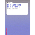Basics La Recherche de la Forme: Principes de Conception Et de Construction