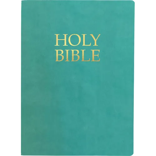 Kjver Holy Bible, Large Print, Coastal Blue Ultrasoft