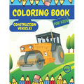 Construction Vehicles Coloring Book For Kids: Fun Activity Books for Boys Girls Toddlers ages 2-4 4-8 with Trucks Diggers Tractors Cranes